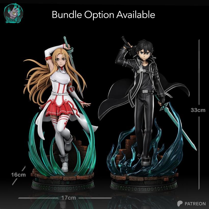 Black-Coated Anime Swordsman