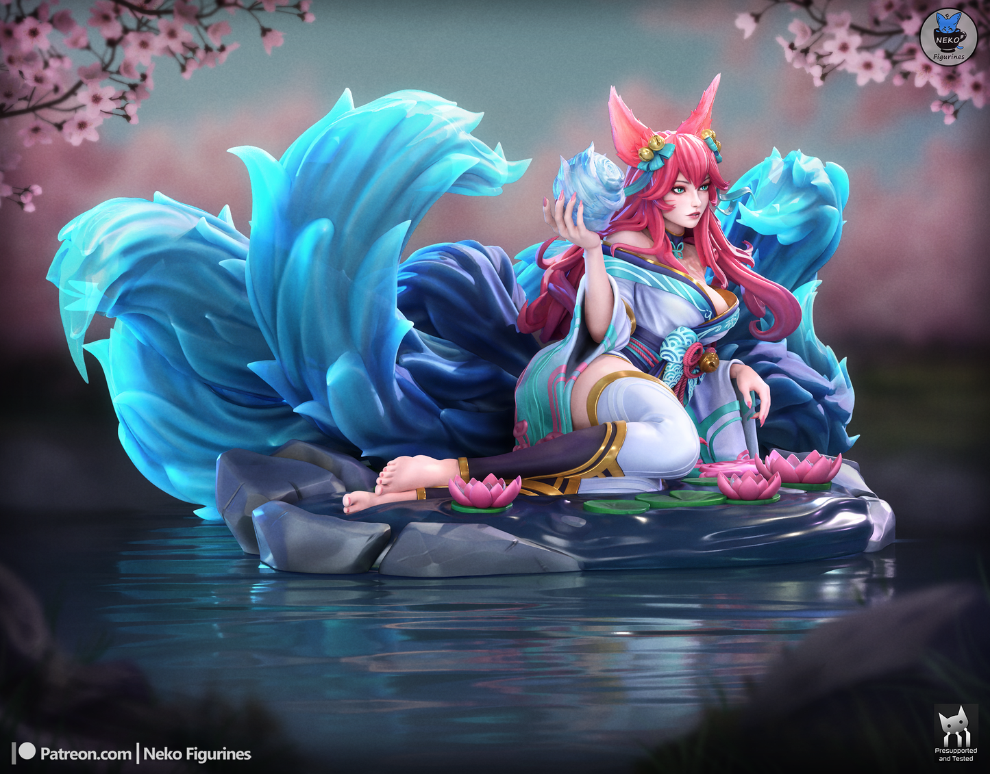 Nine-Tailed Kitsune Enchantress