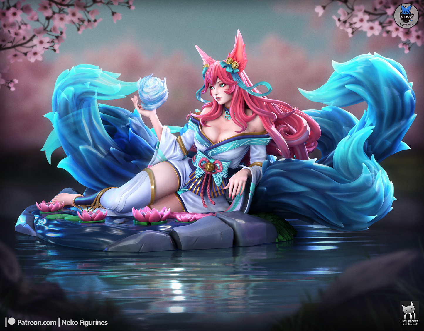Nine-Tailed Kitsune Enchantress