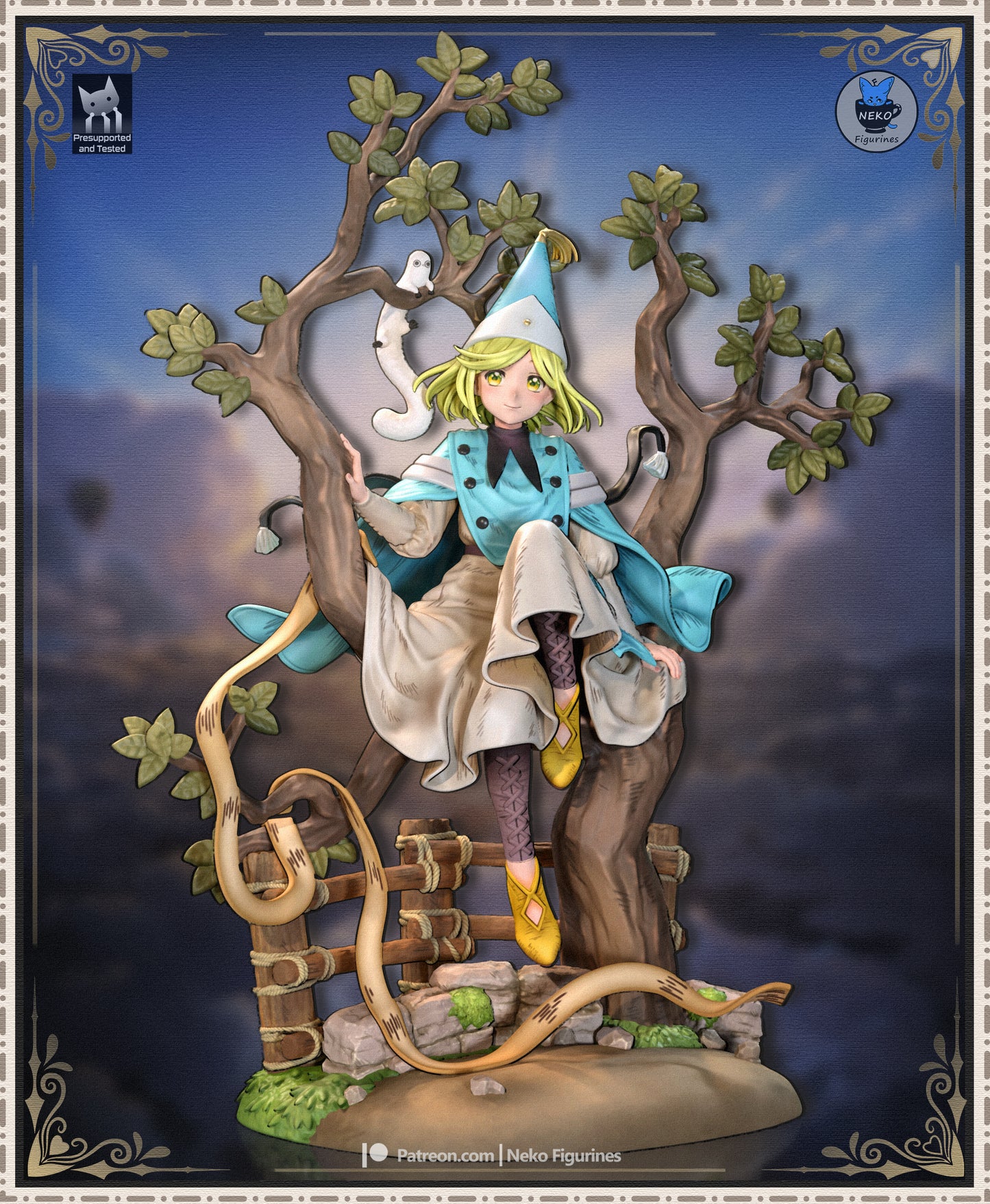 Blue-Caped Apprentice Witch