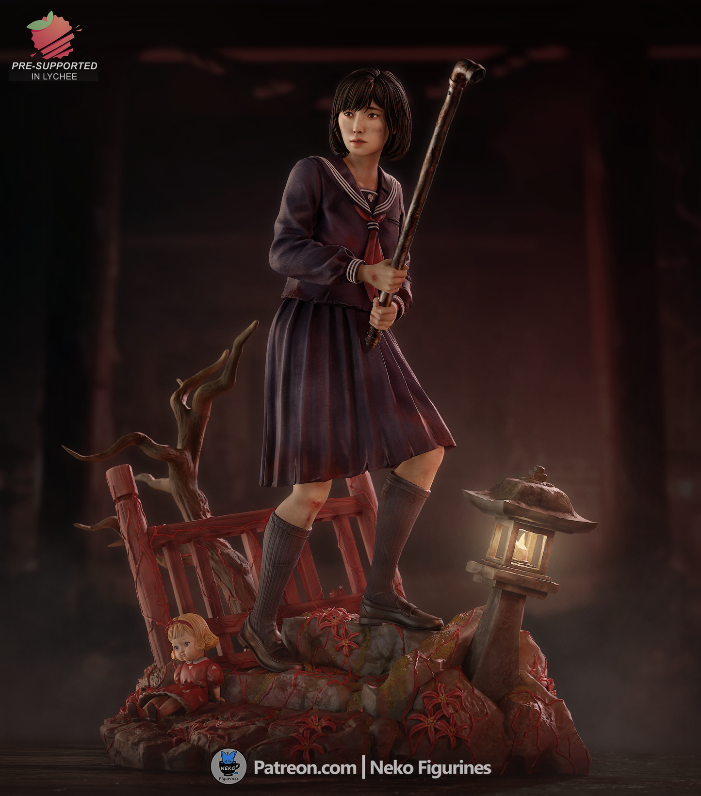 Lantern-Lit Schoolgirl Survivor