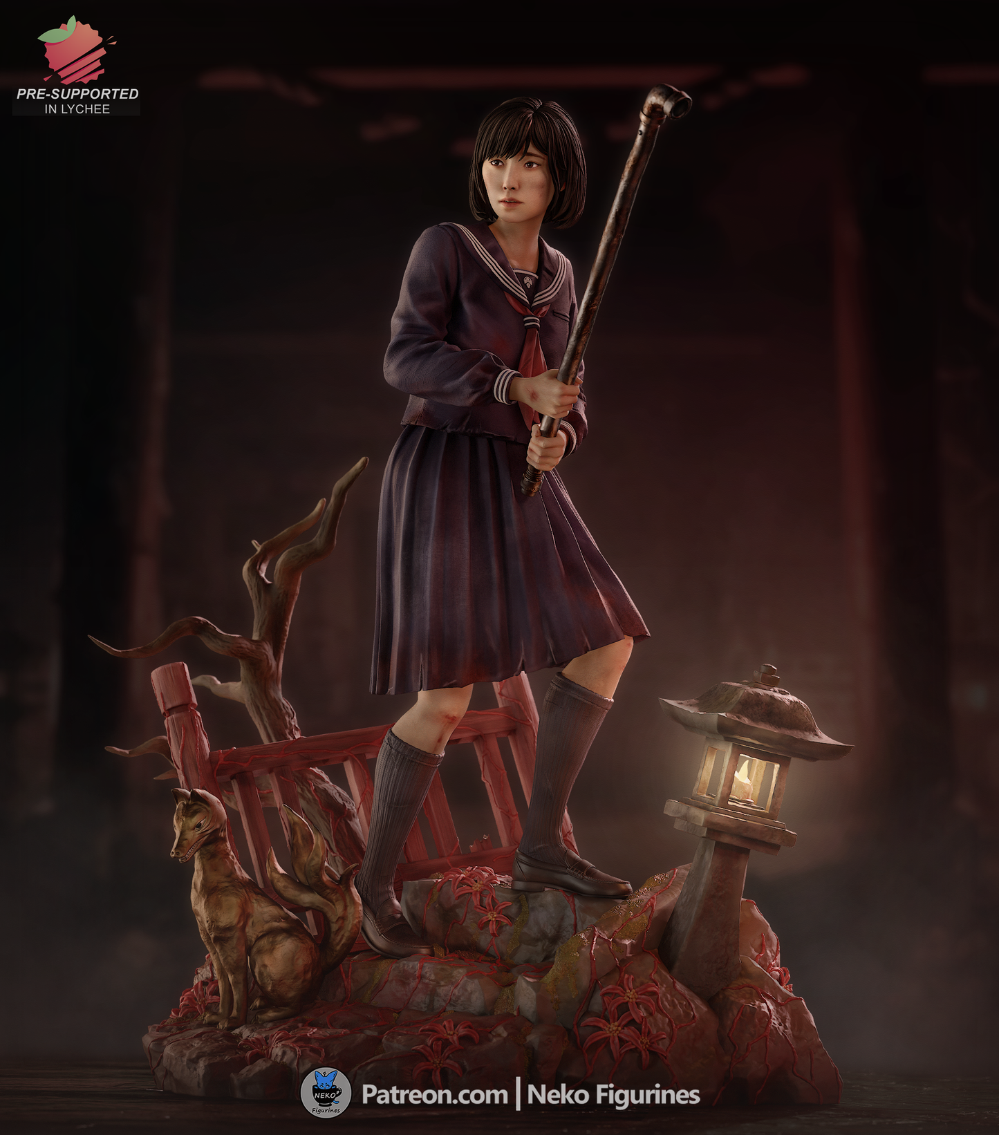 Lantern-Lit Schoolgirl Survivor