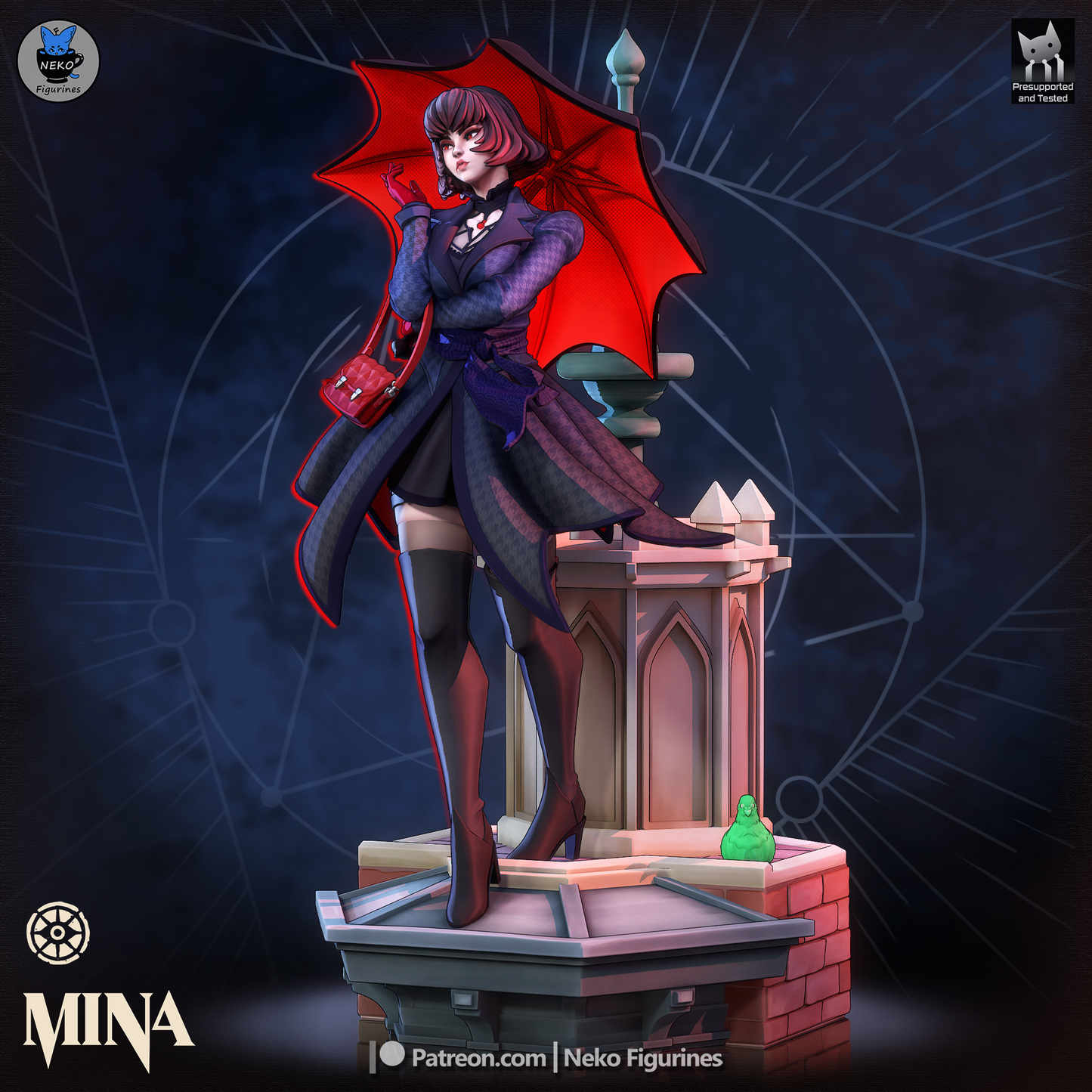 Crimson Umbrella Socialite