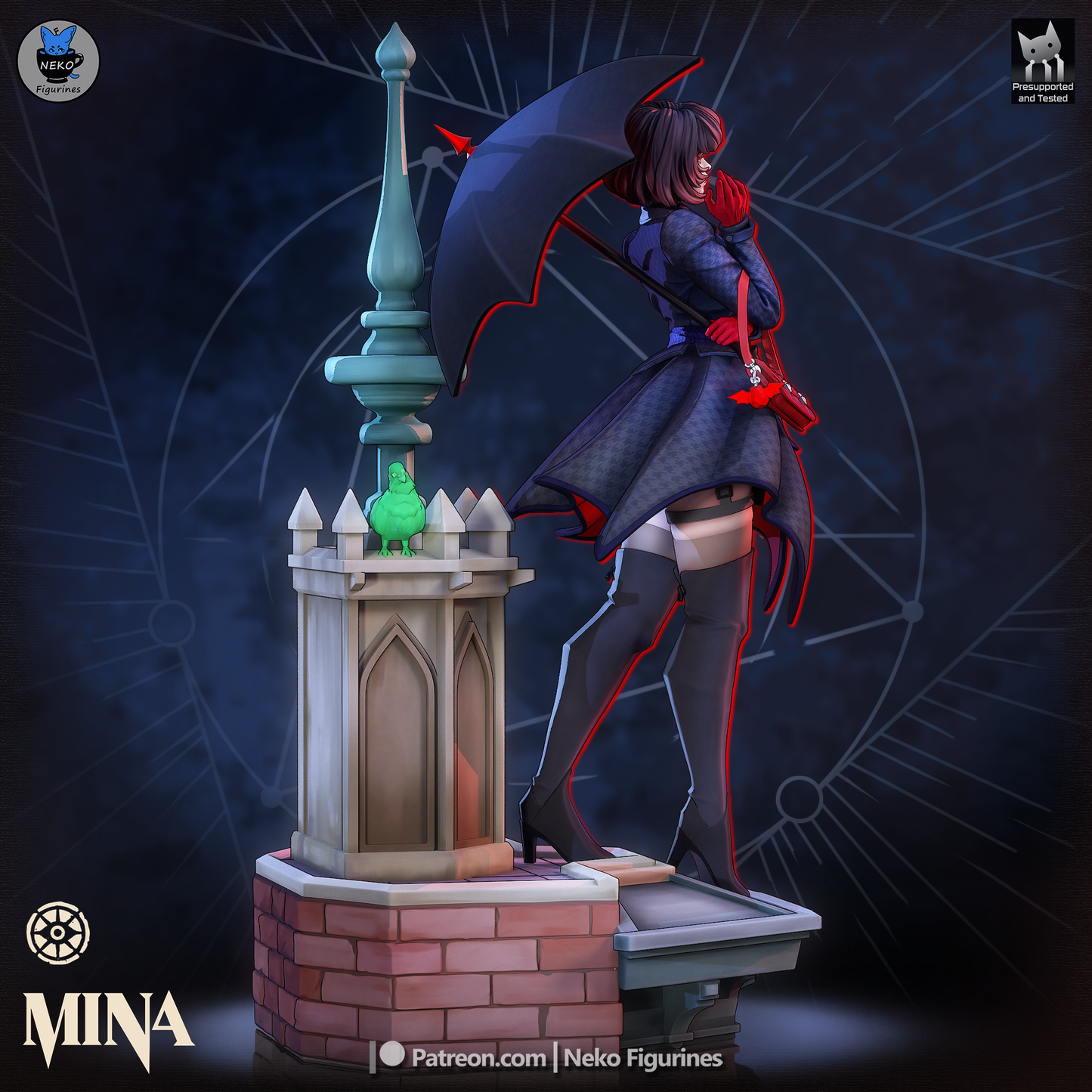 Crimson Umbrella Socialite
