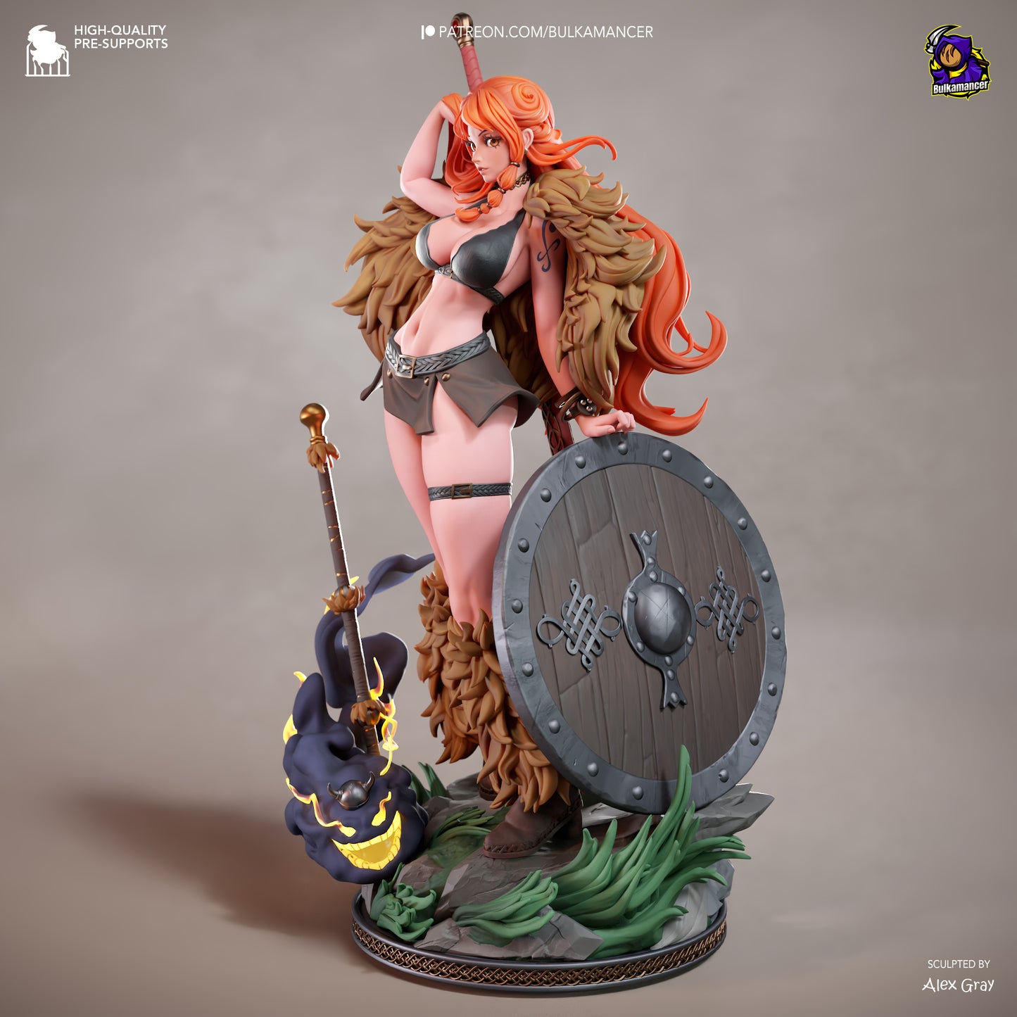 Orange-Haired Shield Maiden