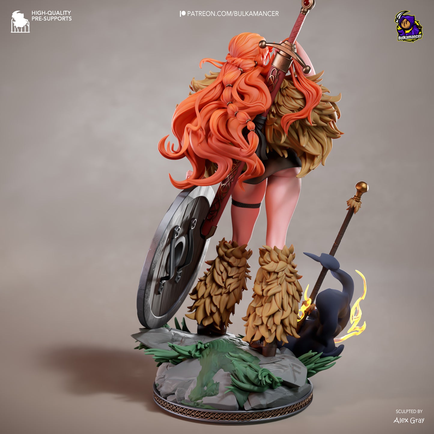 Orange-Haired Shield Maiden