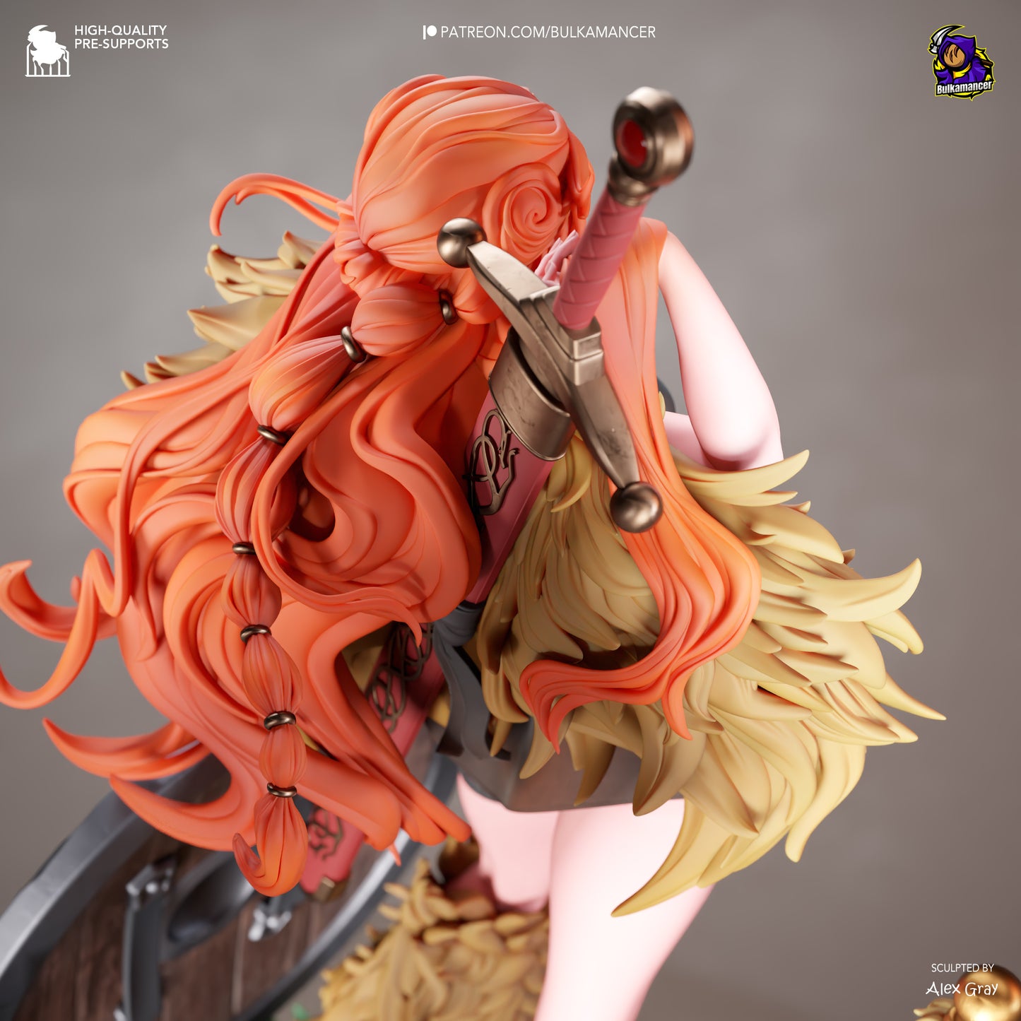 Orange-Haired Shield Maiden