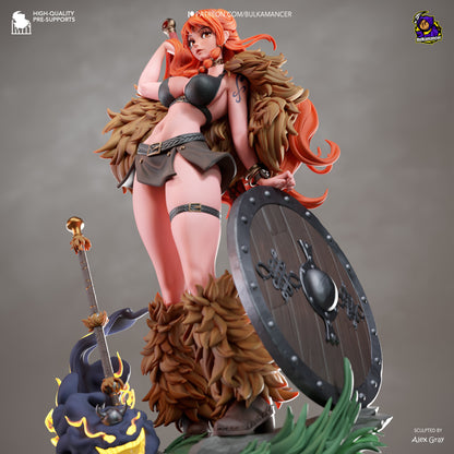 Orange-Haired Shield Maiden