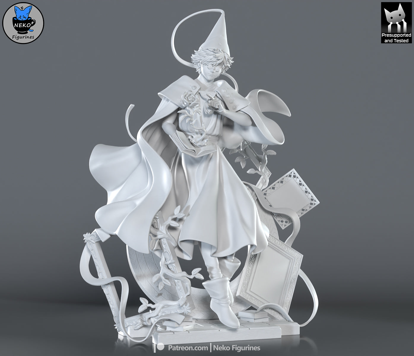 Ivory-Caped Storybook Spell Mentor