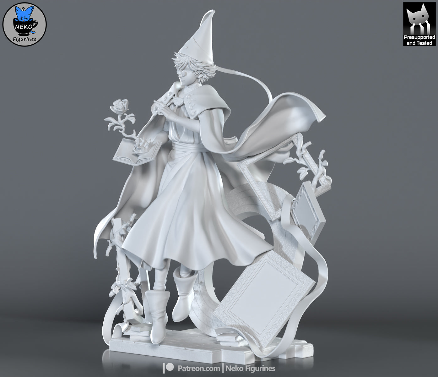 Ivory-Caped Storybook Spell Mentor