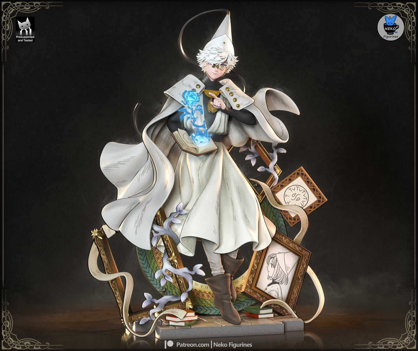 Ivory-Caped Storybook Spell Mentor
