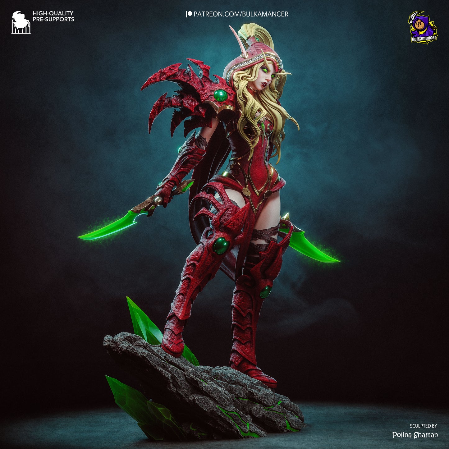 Emerald-Bladed Elf Rogue