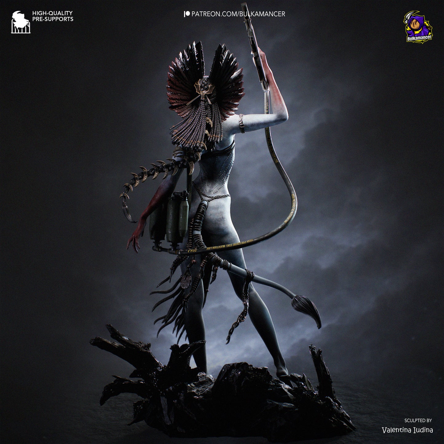 Ash-Crowned Alien Warleader