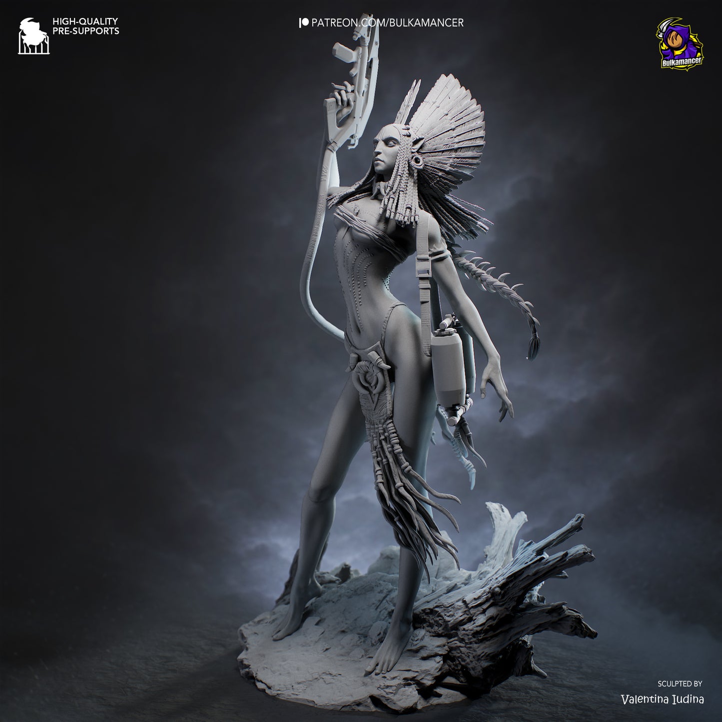 Ash-Crowned Alien Warleader