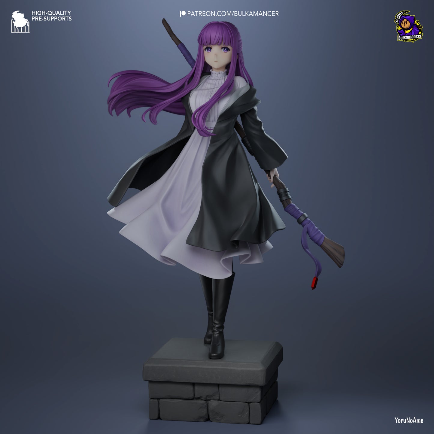 Violet-Haired Apprentice Spellcaster