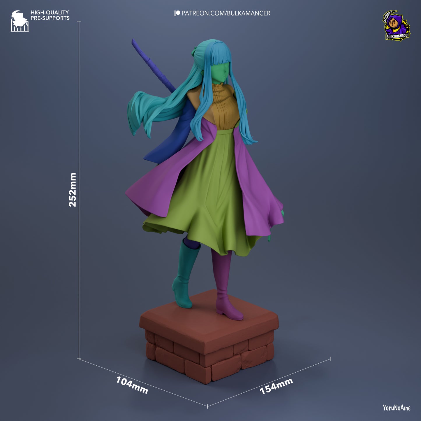 Violet-Haired Apprentice Spellcaster