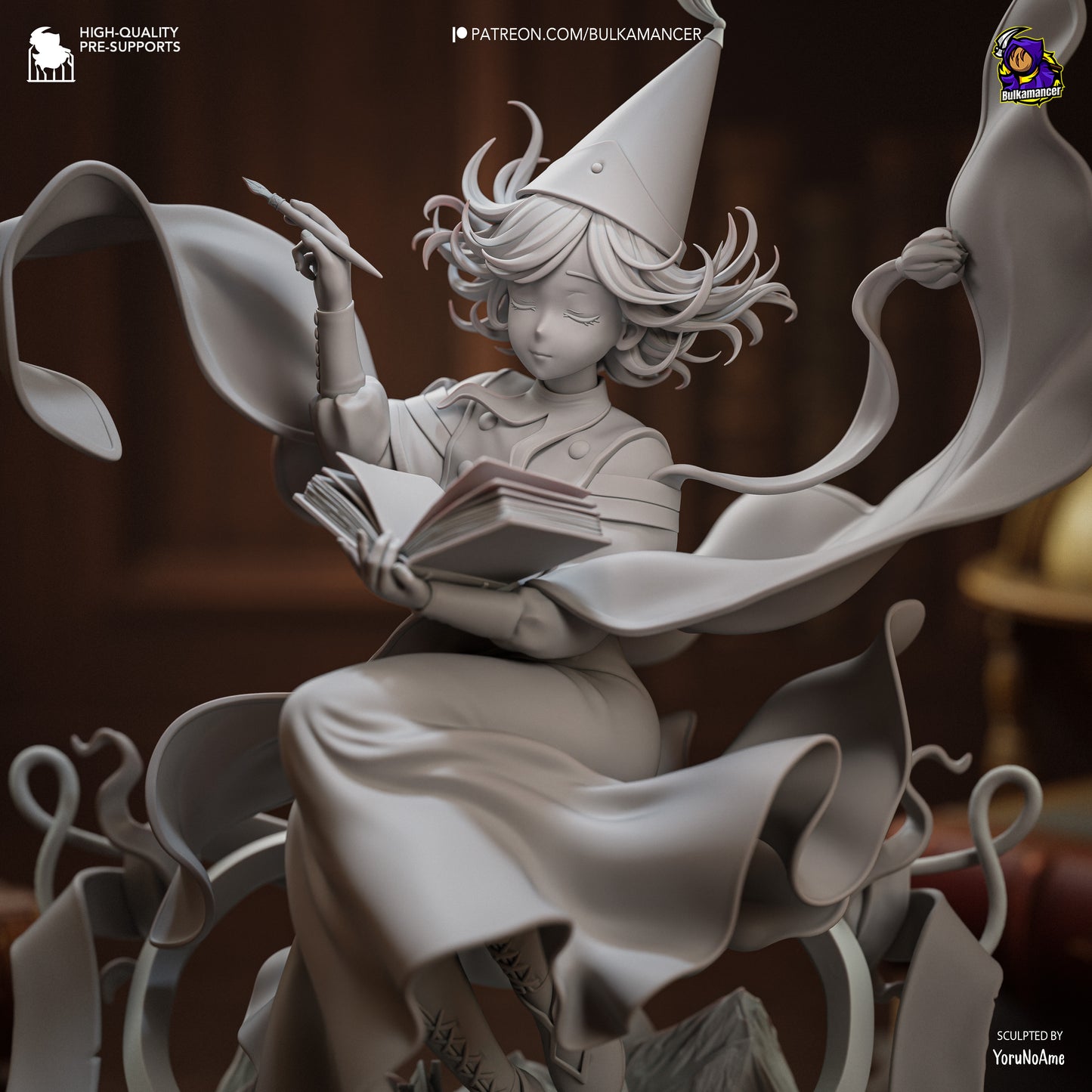 Book-Wielding Storybook Witch