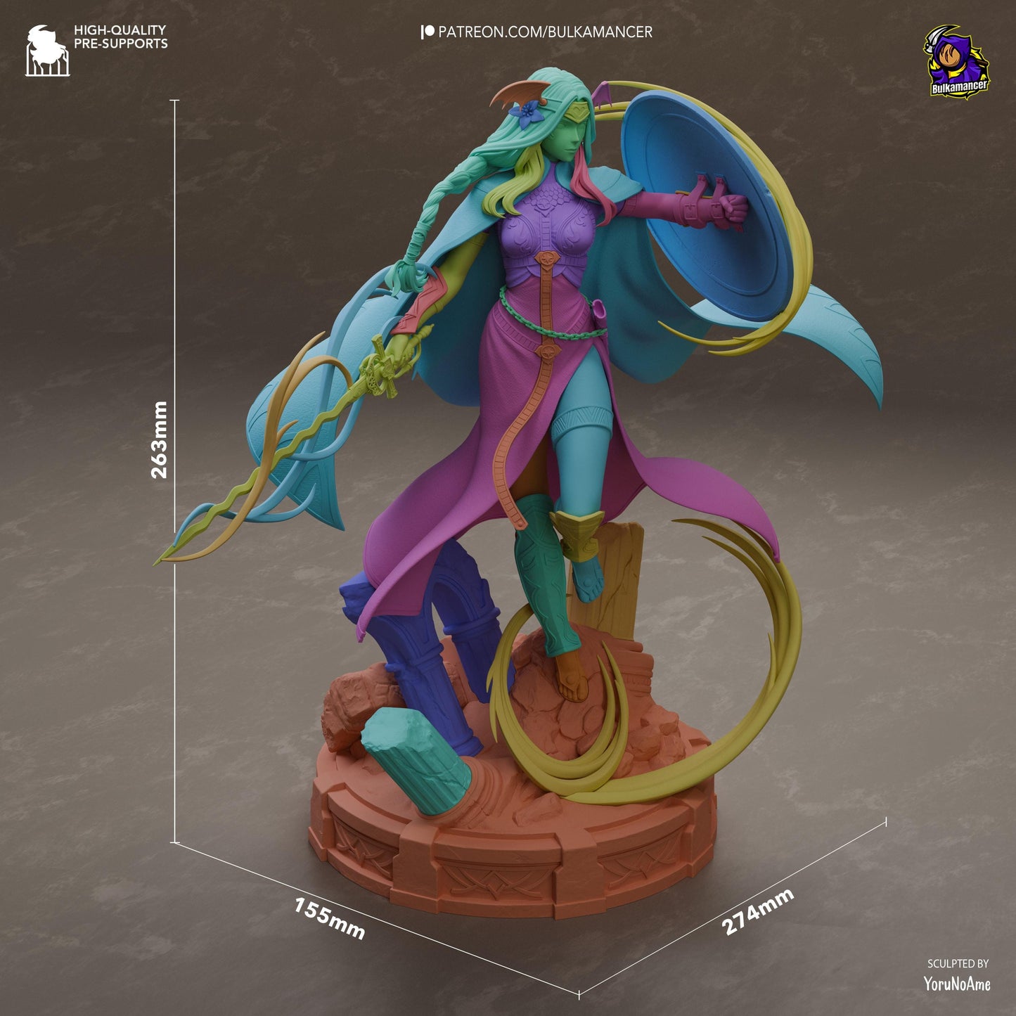 Regal Fantasy Shield Maiden | Resin Garage Kit | Unpainted Figure