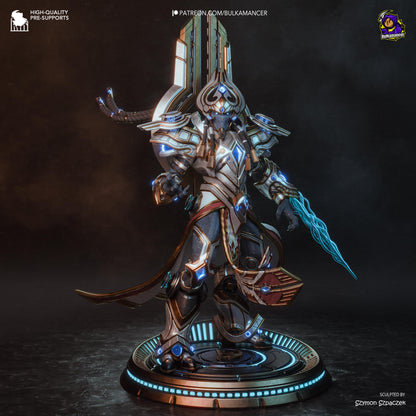 Golden Armored Alien Commander | Resin Garage Kit | Sci-Fi | Unpainted Figure