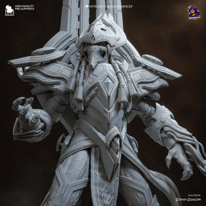 Golden Armored Alien Commander | Resin Garage Kit | Sci-Fi | Unpainted Figure