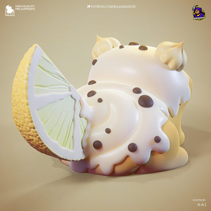 Chibi Puff Dessert Creature | Unbreadable | Resin Garage Kit | Unpainted Figure
