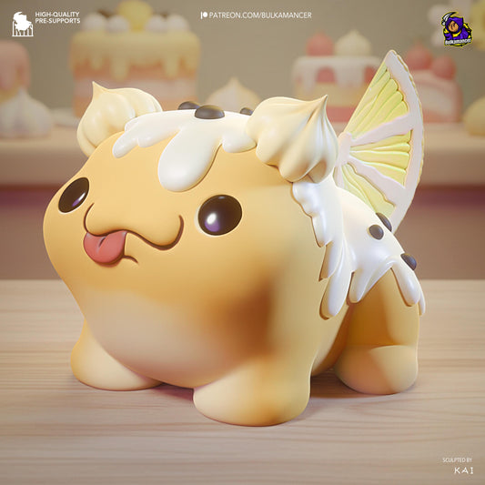 Chibi Puff Dessert Creature | Unbreadable | Resin Garage Kit | Unpainted Figure