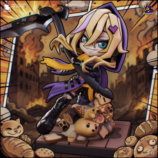 Chibi Bulka Grim Reaper | Unbreadable | Resin Garage Kit | Unpainted Figure