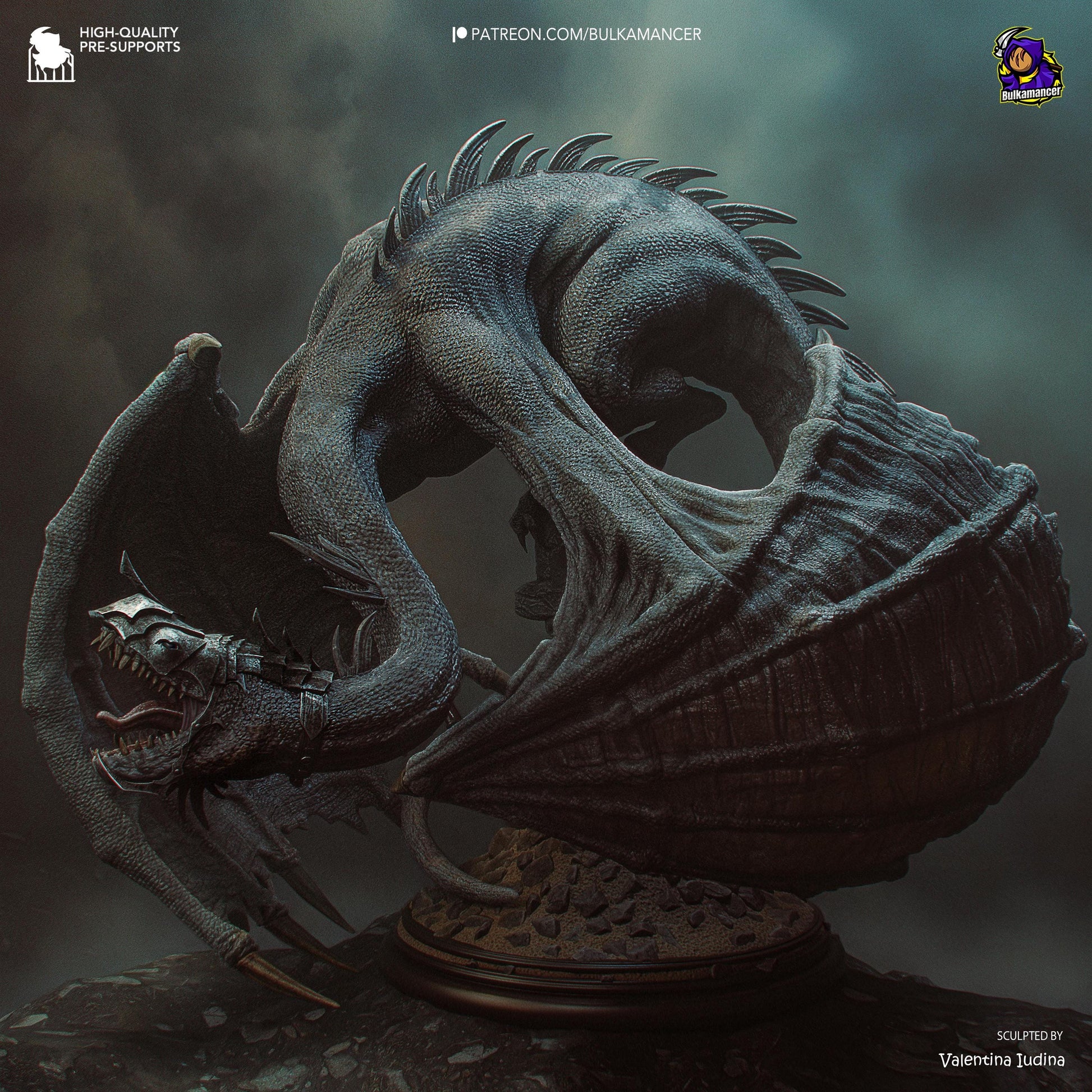 Dark Crowned Dragon Wraith