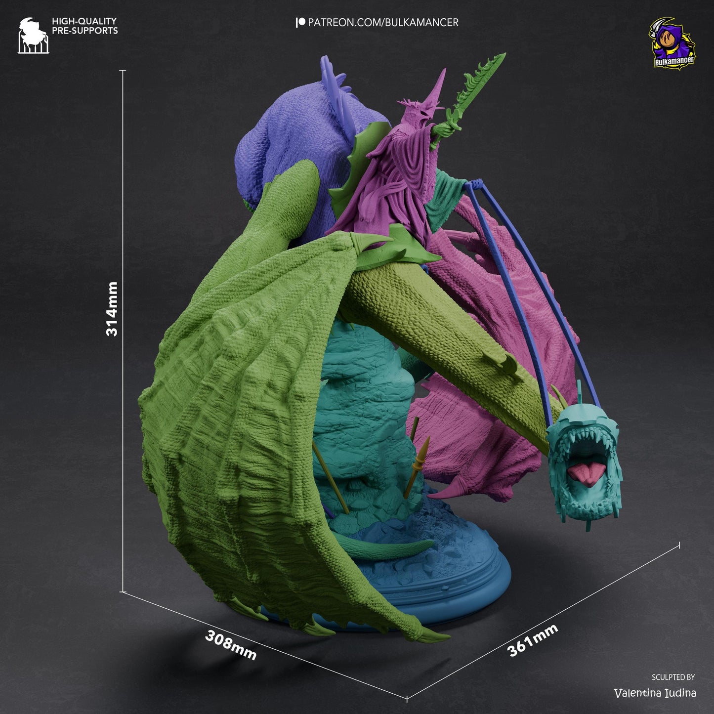 Dark Crowned Dragon Wraith