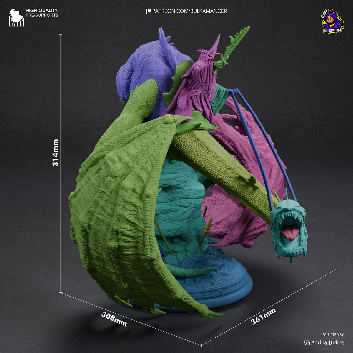 Dark Crowned Dragon Wraith