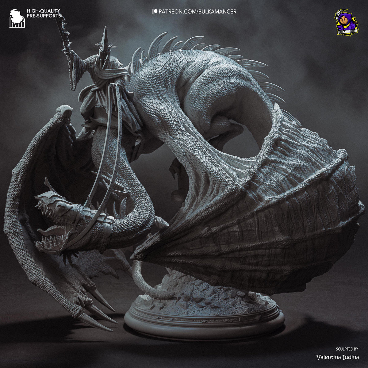 Dark Crowned Dragon Wraith