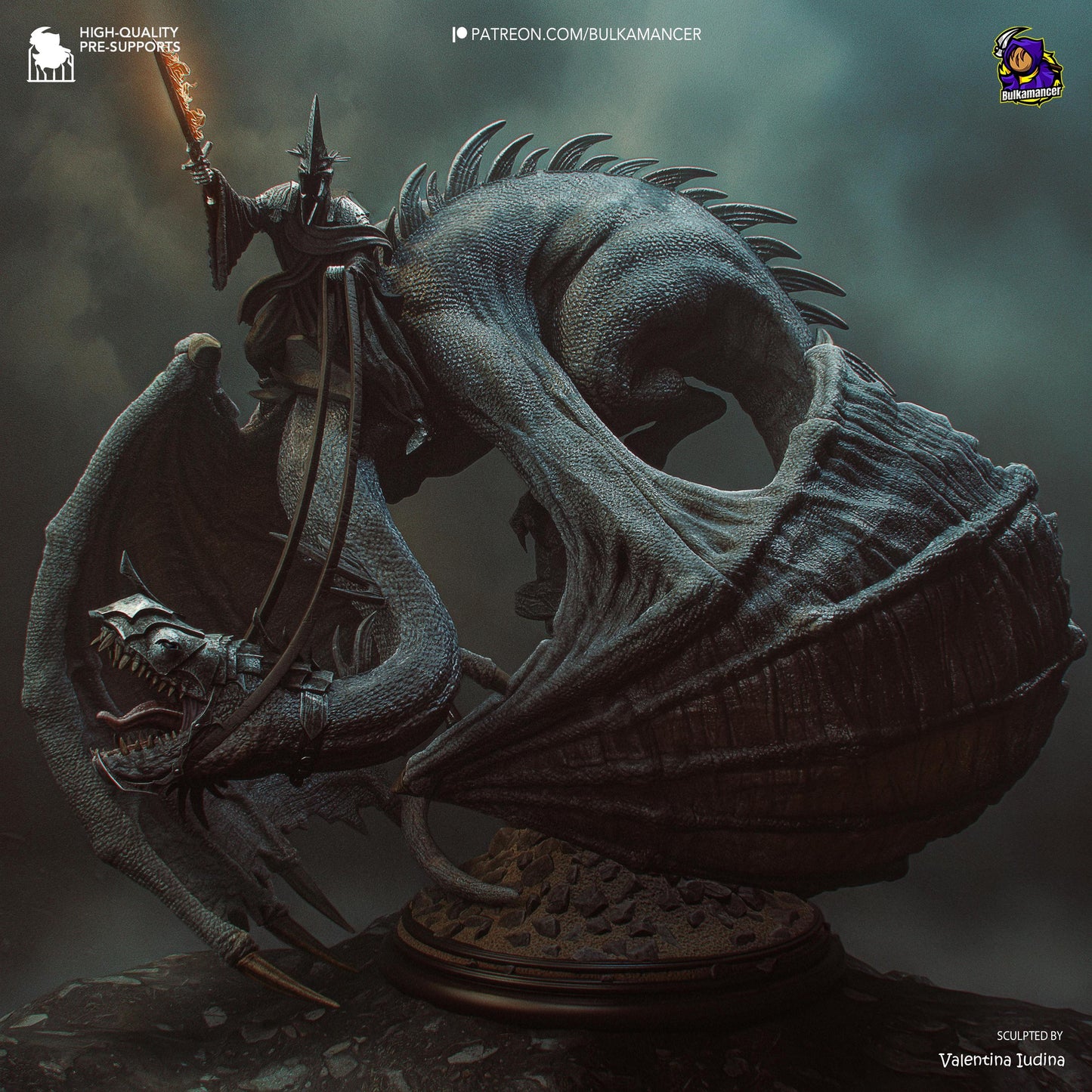 Dark Crowned Dragon Wraith