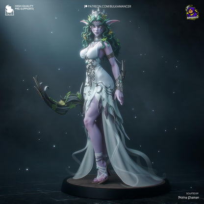 Moon-Crowned Elven Priestess