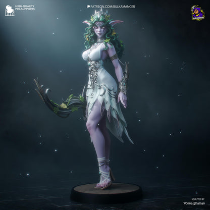 Moon-Crowned Elven Priestess