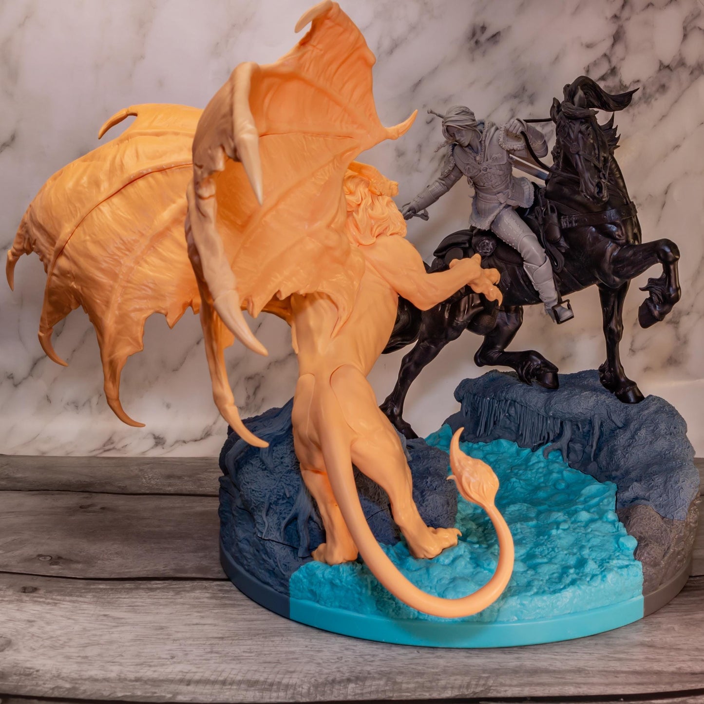 White-Haired Rider vs Winged Beast