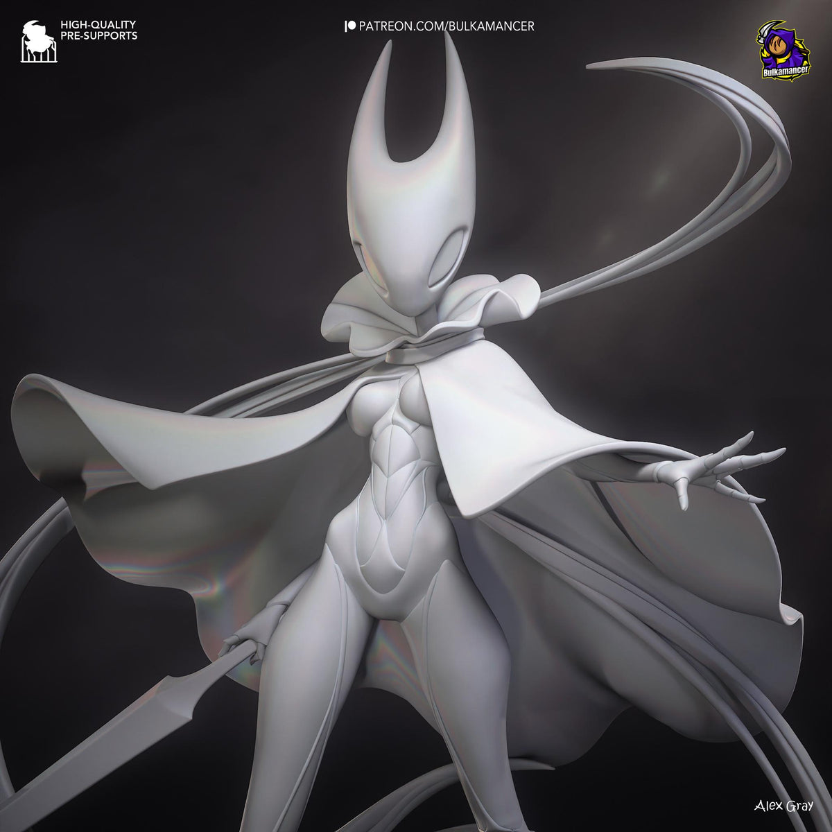 Masked Needle-Wielding Cloaked Huntress
