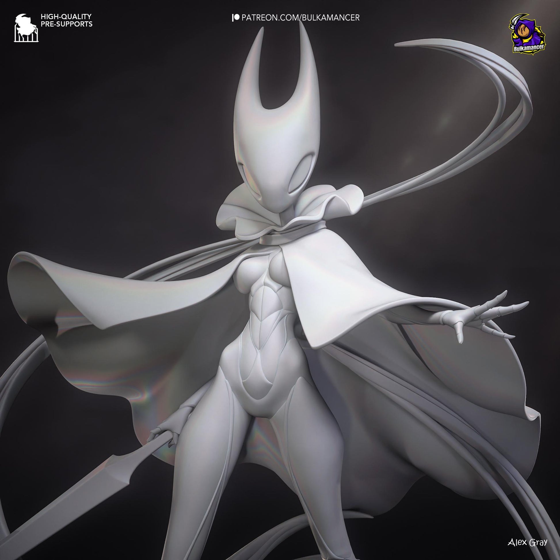 Masked Needle-Wielding Cloaked Huntress
