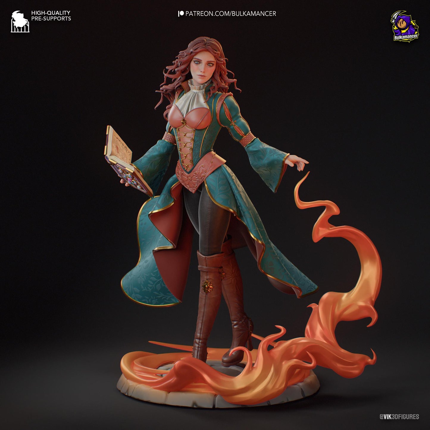 Red-Haired Spellbook Mage
