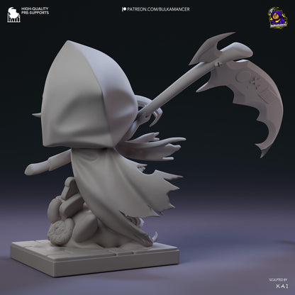 Chibi Bulka Grim Reaper | Unbreadable | Resin Garage Kit | Unpainted Figure