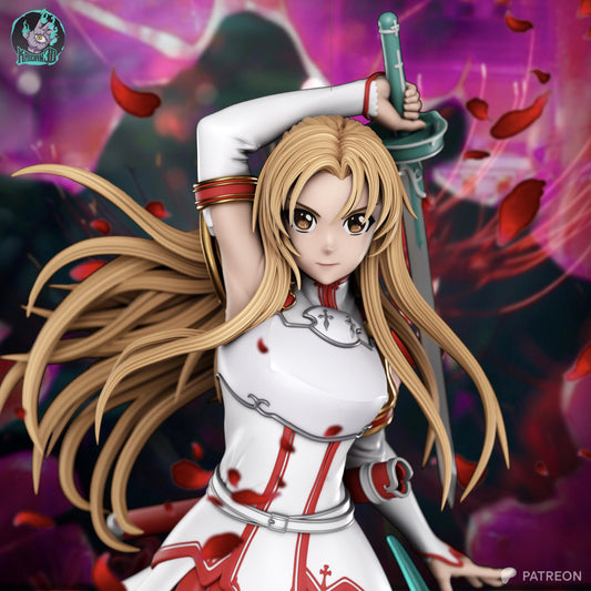 White-Clad Anime Swordswoman