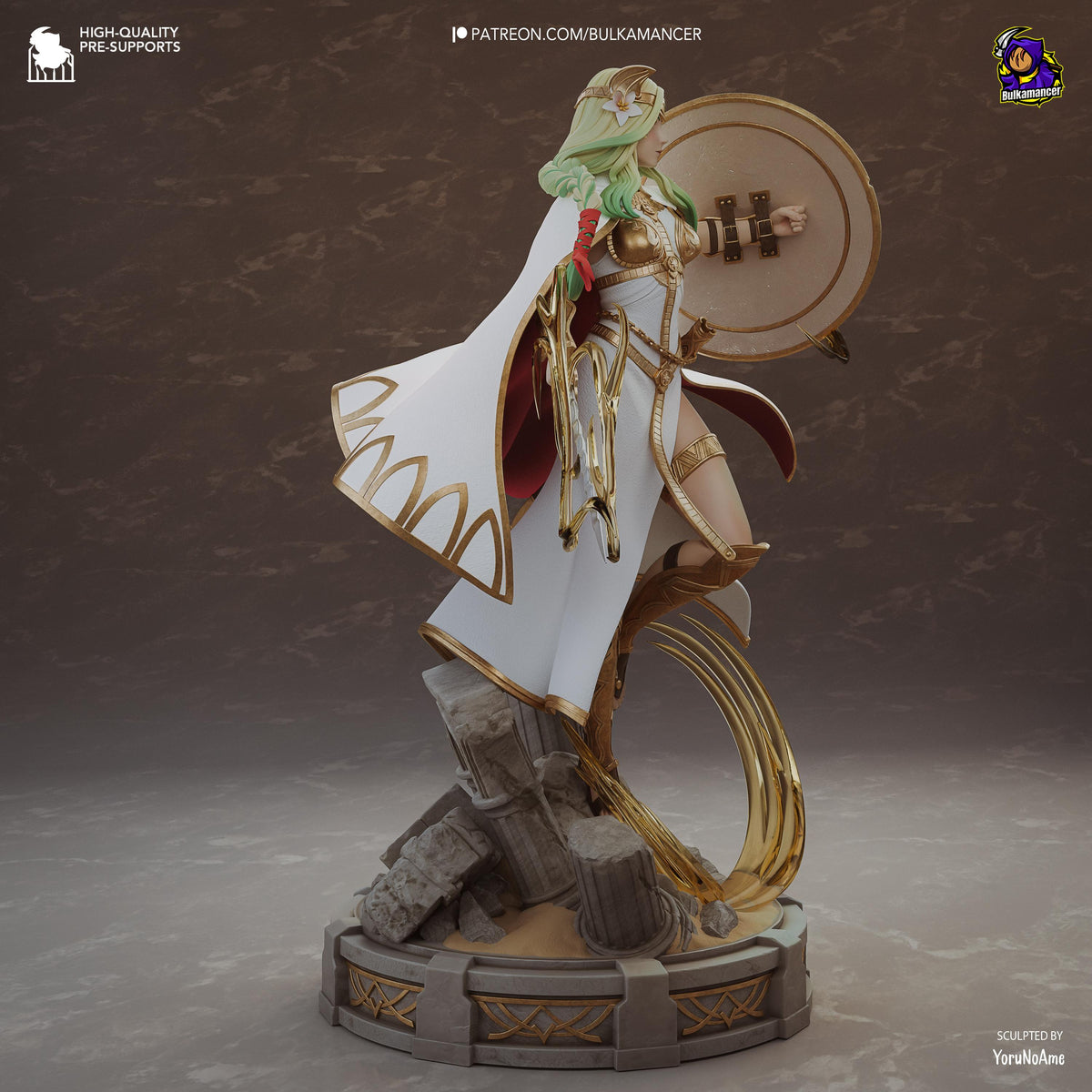 Regal Fantasy Shield Maiden | Resin Garage Kit | Unpainted Figure