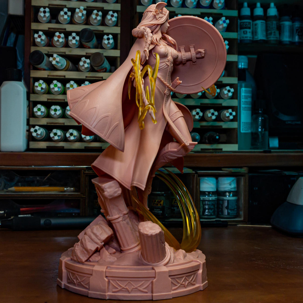 Regal Fantasy Shield Maiden | Resin Garage Kit | Unpainted Figure