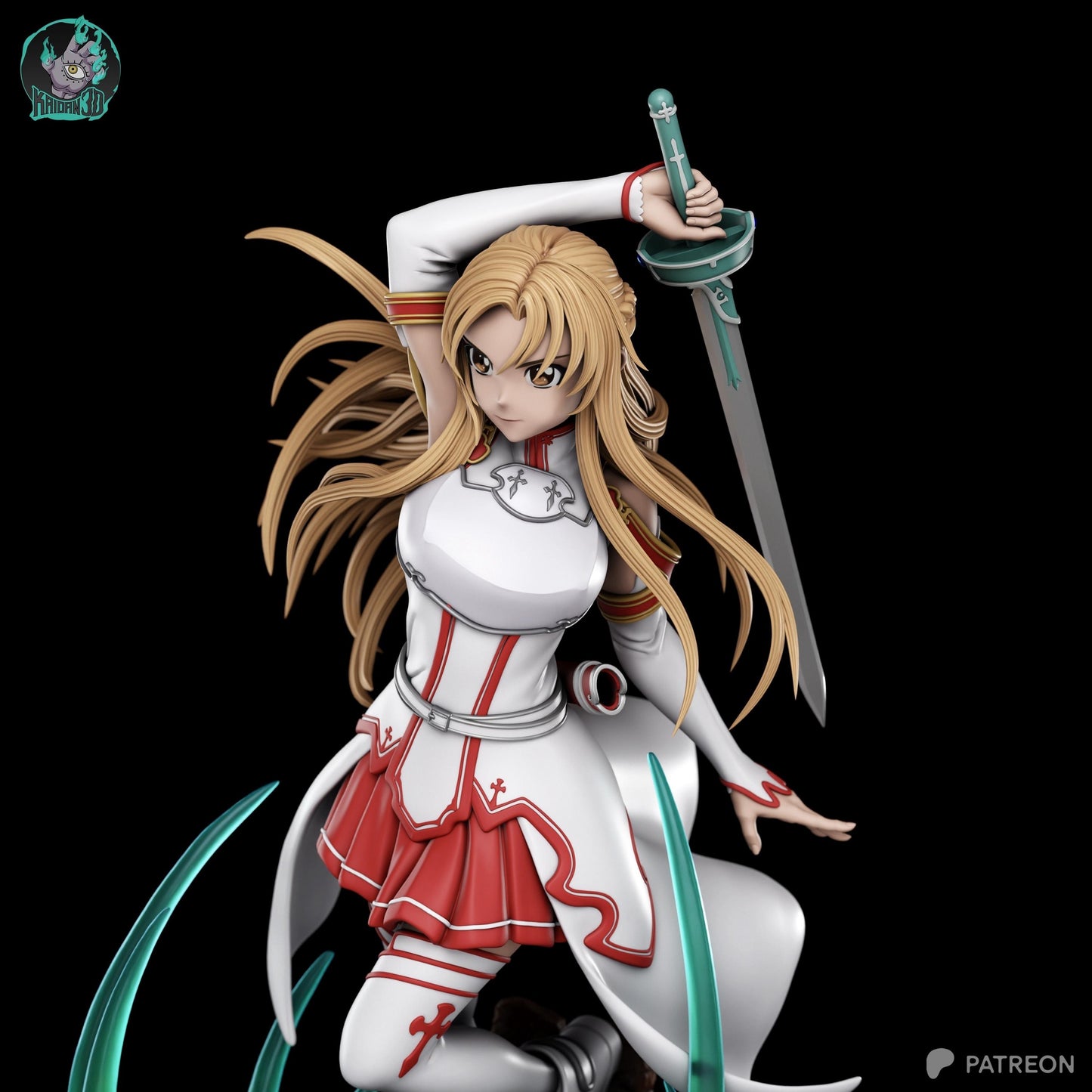 White-Clad Anime Swordswoman