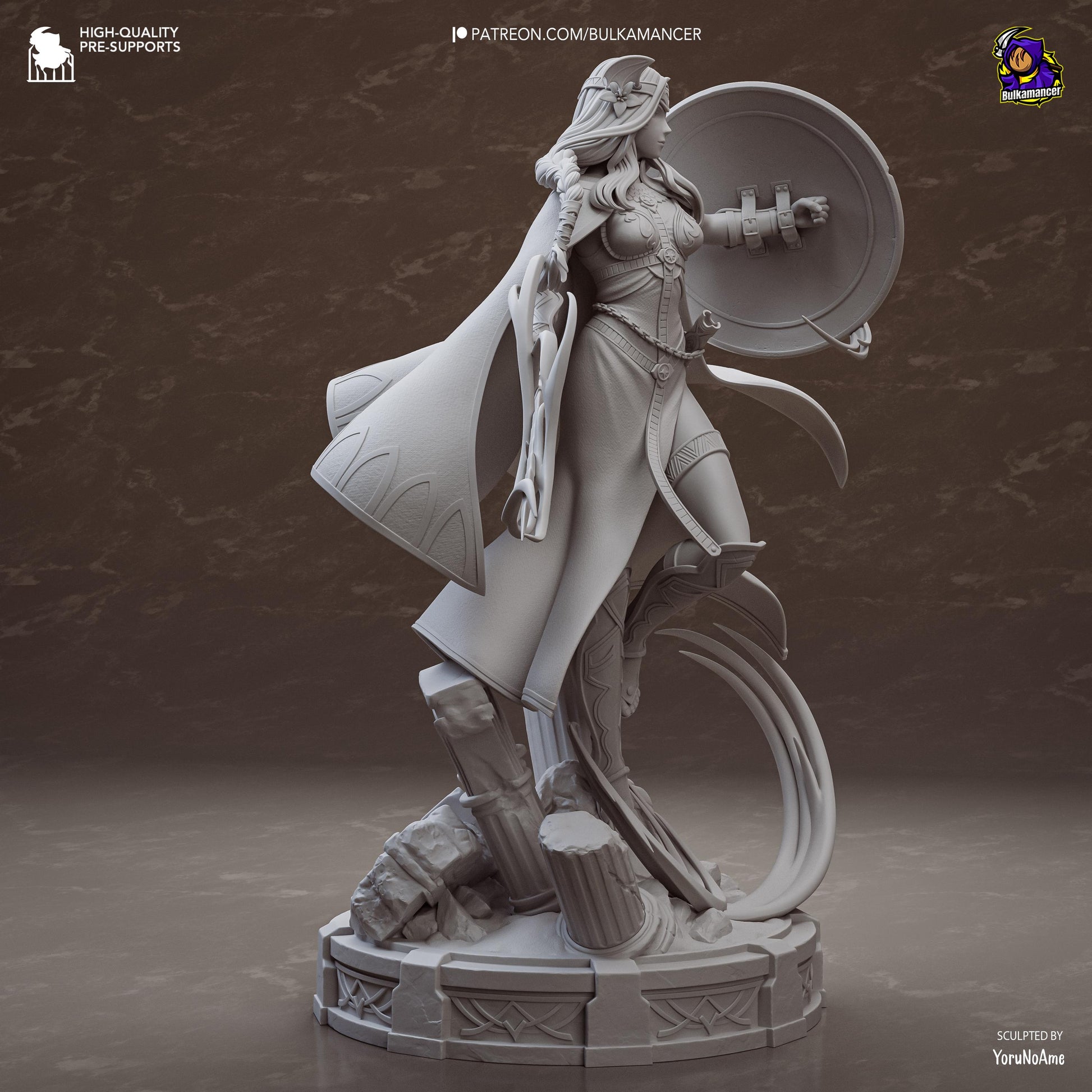 Regal Fantasy Shield Maiden | Resin Garage Kit | Unpainted Figure