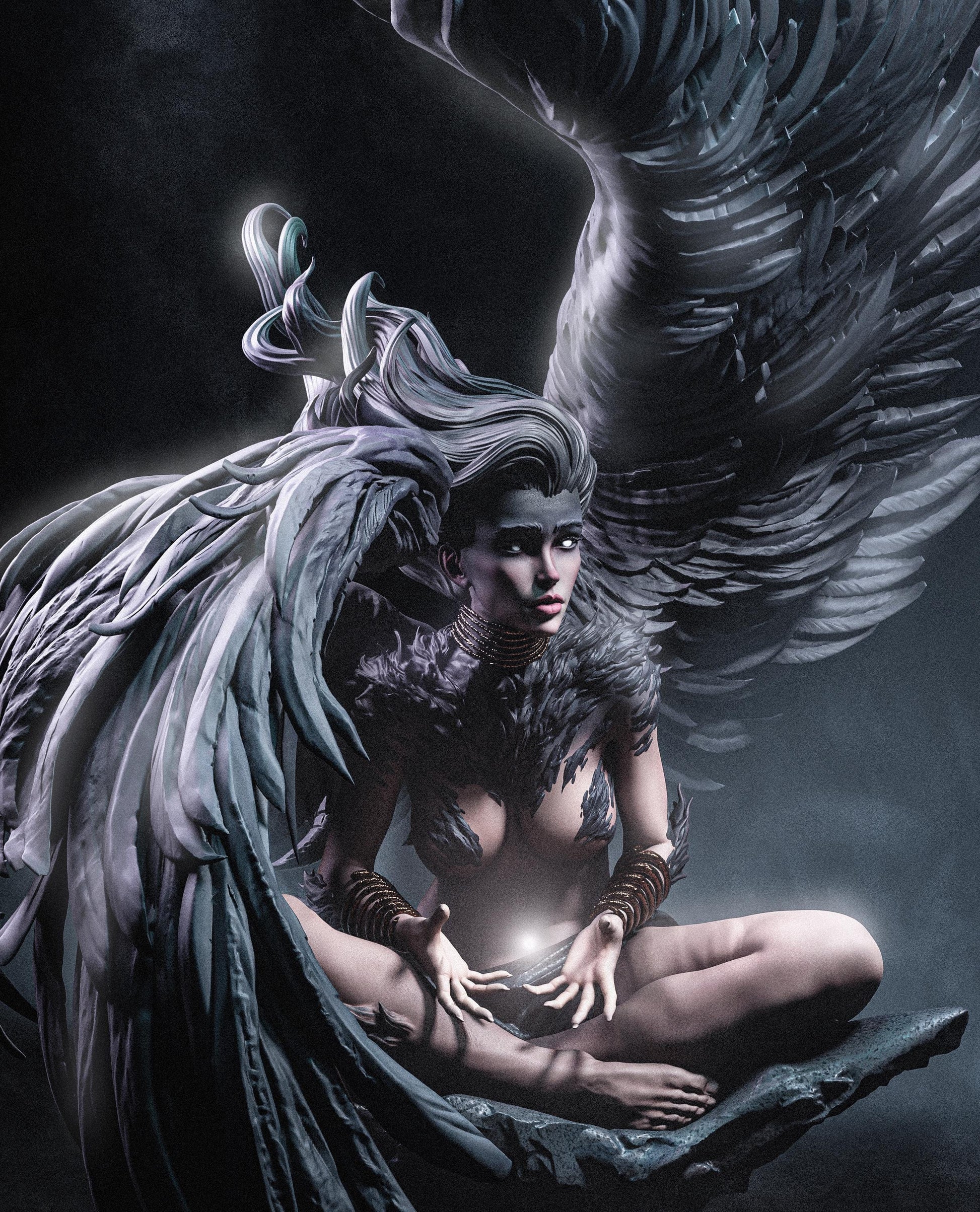 Sphinx Winged Guardian | Resin Garage Kit | Unpainted Figure