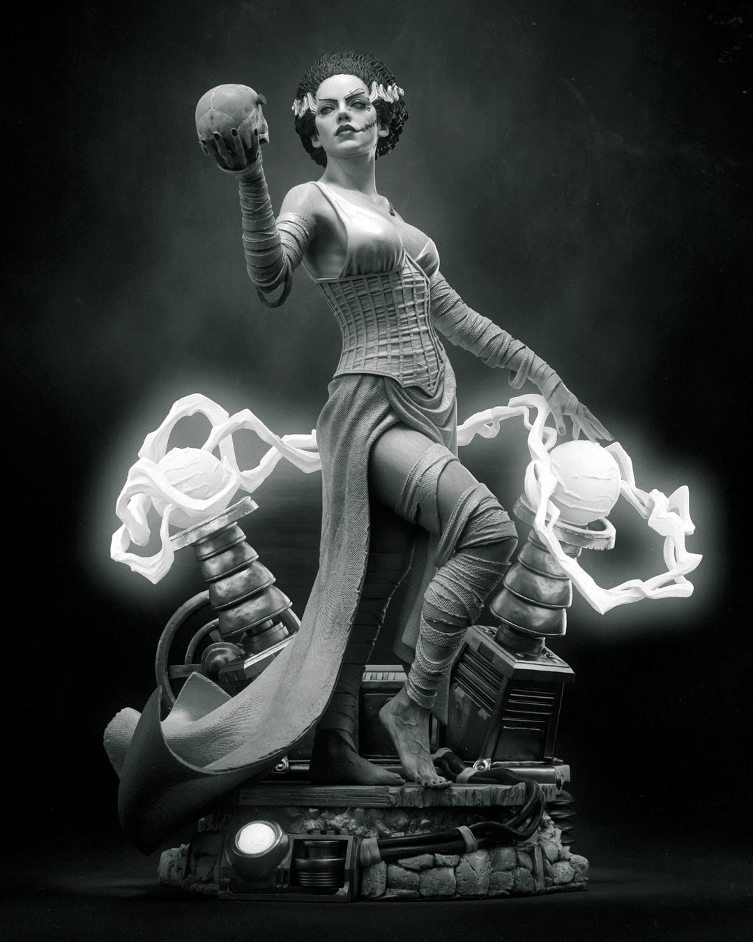 Reanimated Gothic Lab Bride | Resin Garage Kit | Unpainted Figure