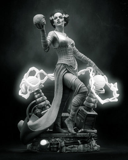 Reanimated Gothic Lab Bride | Resin Garage Kit | Unpainted Figure