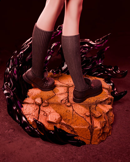 Black-Haired Crimson Swordswoman | Resin Garage Kit | Unpainted Figure