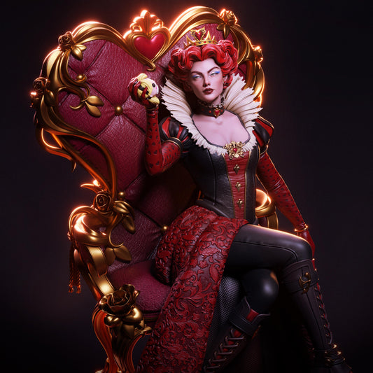 Queen of Hearts | Alice in Wonderland | Resin Garage Kit | Unpainted Figure