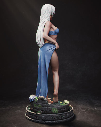 White-Haired Water Temple Princess | Resin Garage Kit | Unpainted Figure